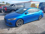 2018 Hyundai Elantra Sport Blue vin: KMHD04LBXJU524199