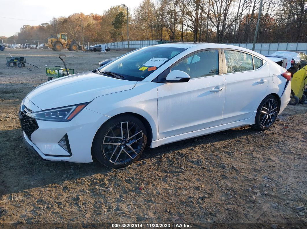 2019 Hyundai Elantra Sport Белый vin: KMHD04LBXKU863871