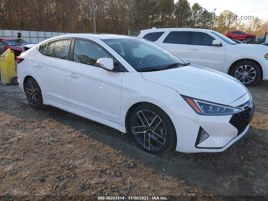 2019 Hyundai Elantra Sport Белый vin: KMHD04LBXKU863871