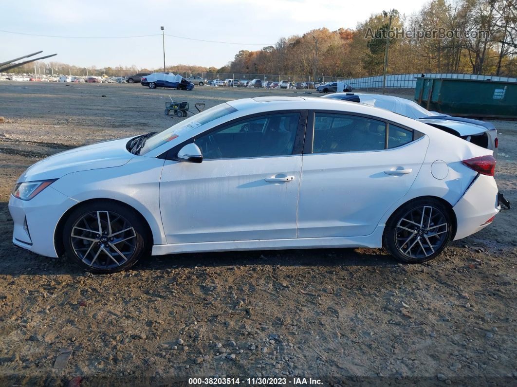 2019 Hyundai Elantra Sport Белый vin: KMHD04LBXKU863871