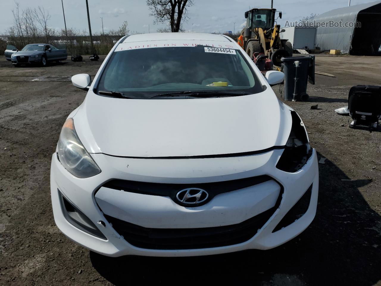 2014 Hyundai Elantra Gt  White vin: KMHD25LH4EU176278