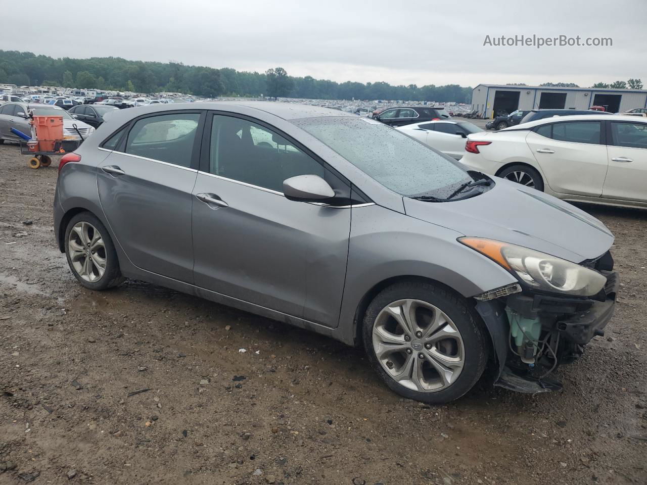 2013 Hyundai Elantra Gt  Silver vin: KMHD35LE0DU105497