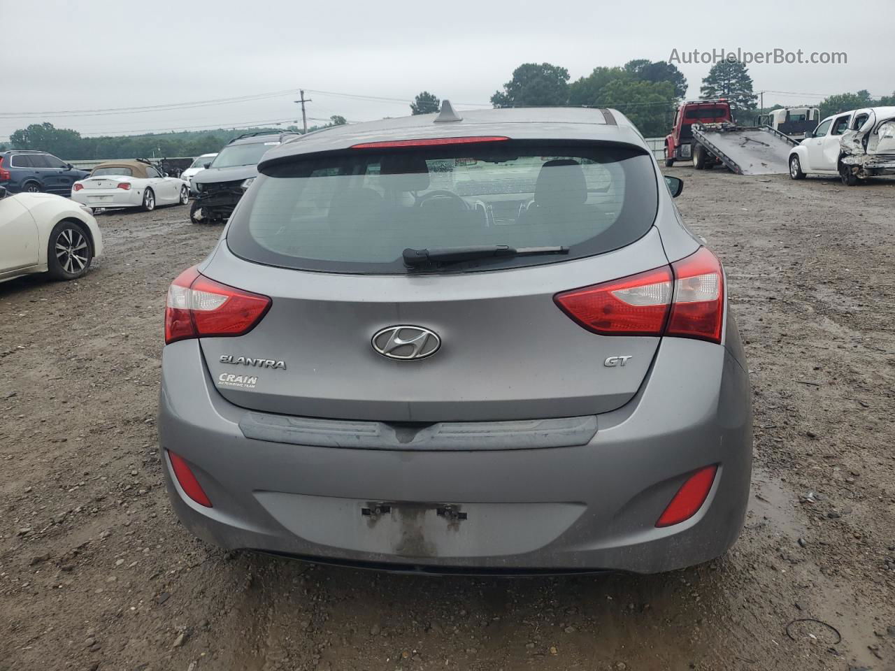 2013 Hyundai Elantra Gt  Silver vin: KMHD35LE0DU105497