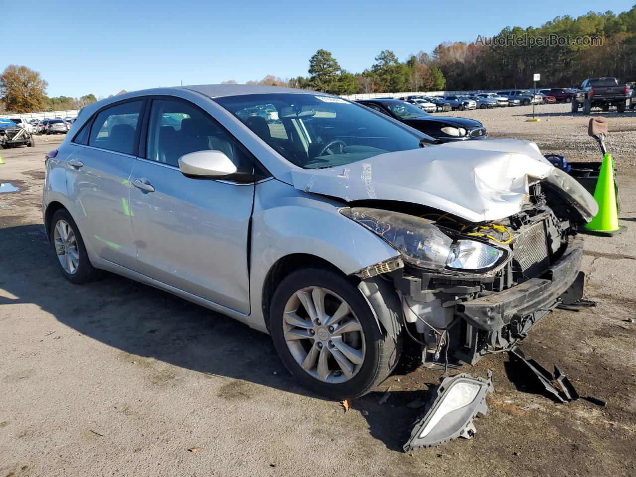 2013 Hyundai Elantra Gt  Silver vin: KMHD35LE0DU108996