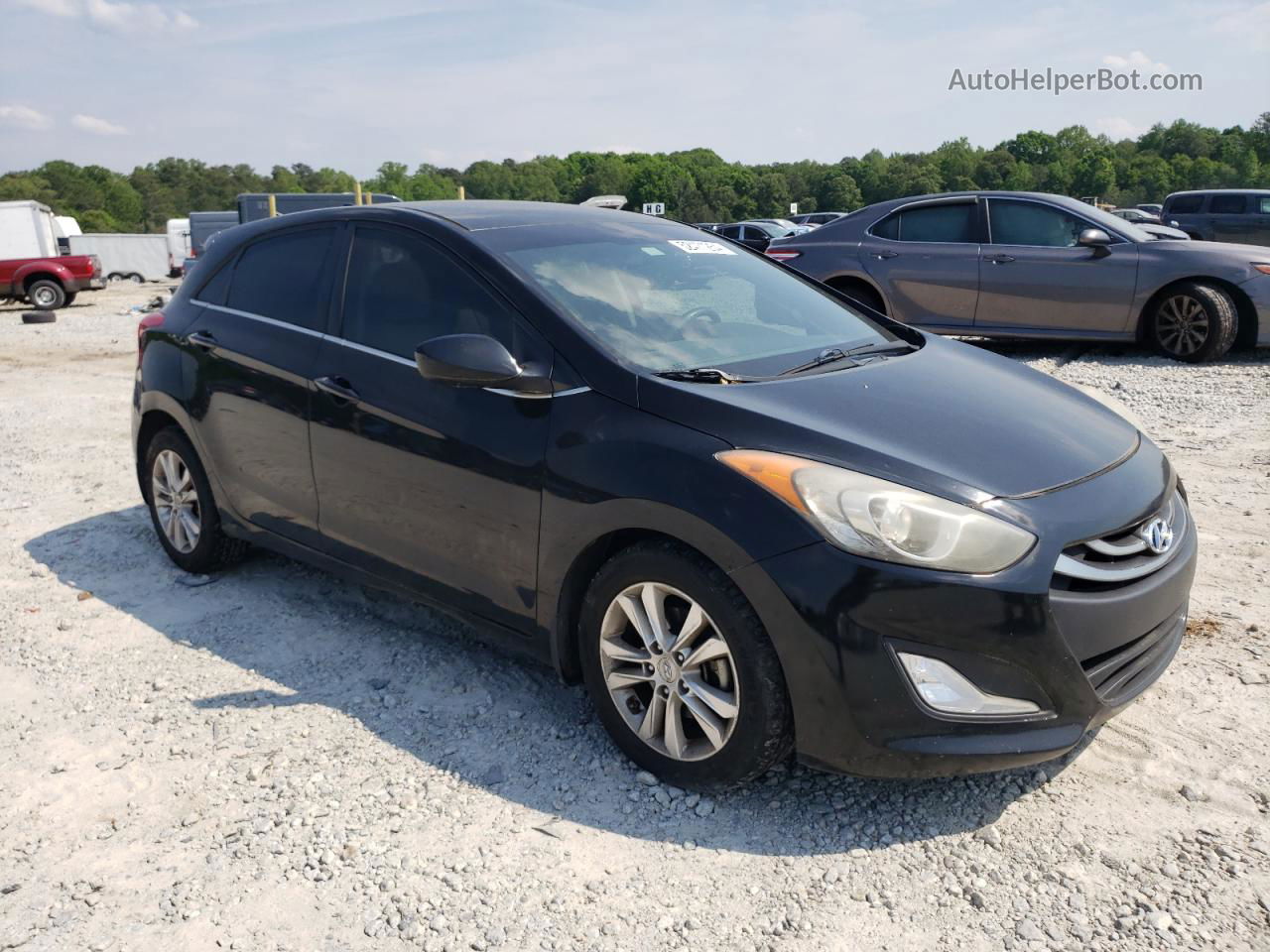2013 Hyundai Elantra Gt  Black vin: KMHD35LE1DU110272