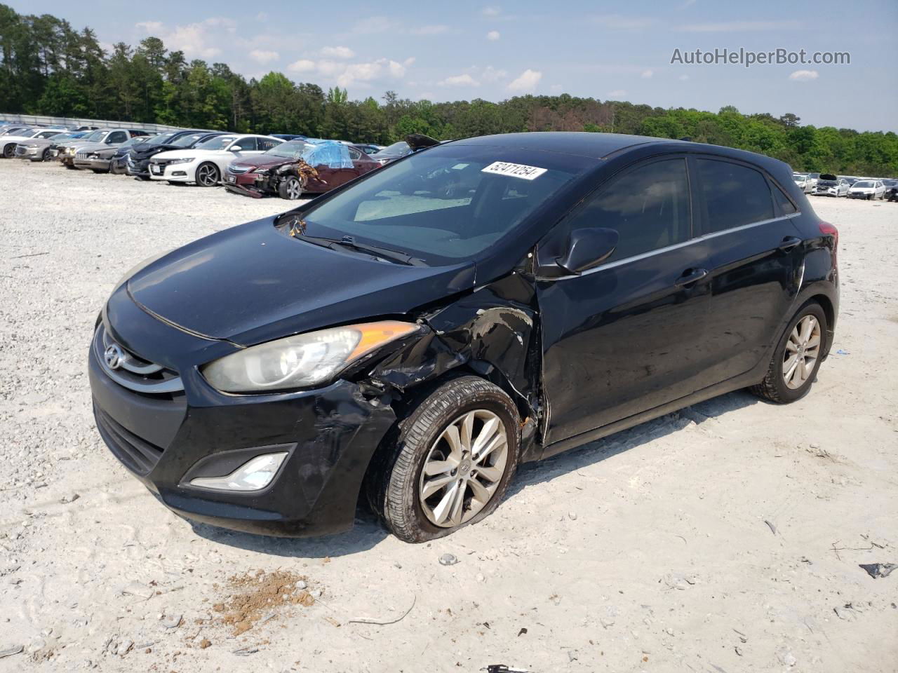 2013 Hyundai Elantra Gt  Black vin: KMHD35LE1DU110272