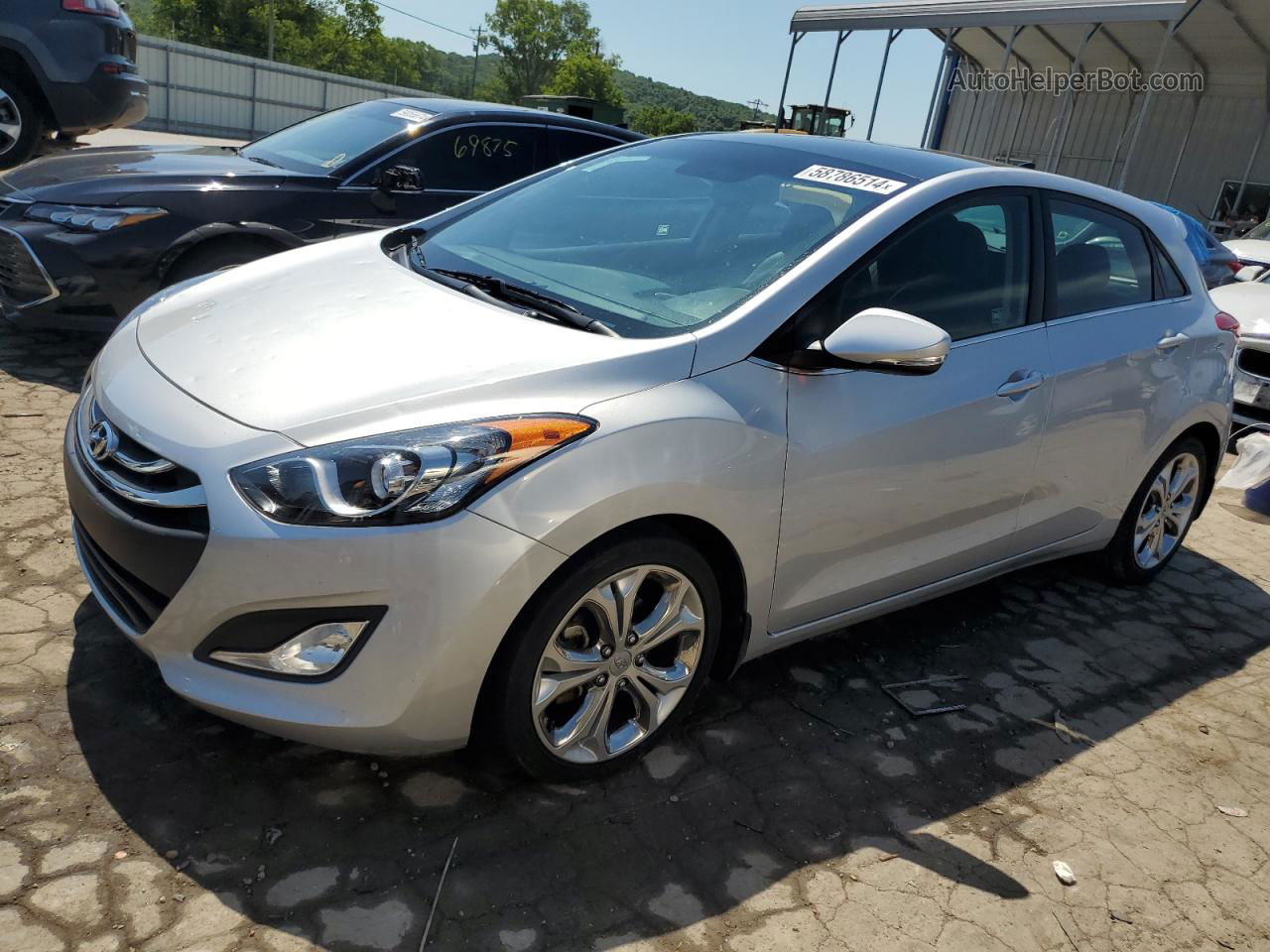 2013 Hyundai Elantra Gt  Silver vin: KMHD35LE2DU051278