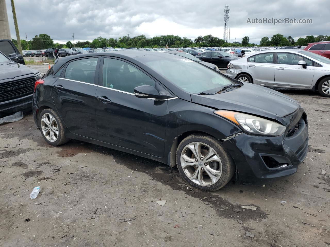 2013 Hyundai Elantra Gt  Black vin: KMHD35LE3DU024591