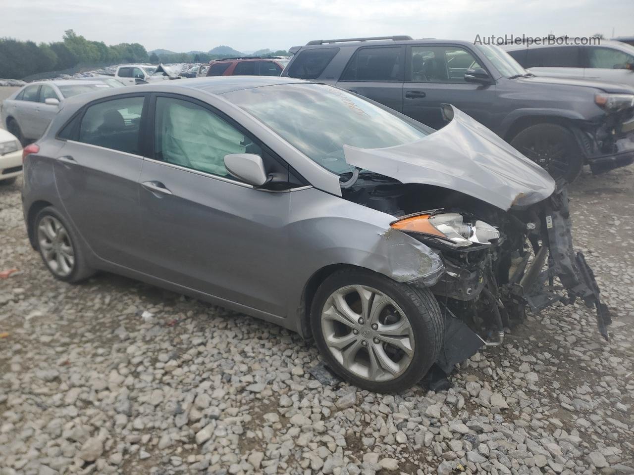 2013 Hyundai Elantra Gt  Silver vin: KMHD35LE4DU020324