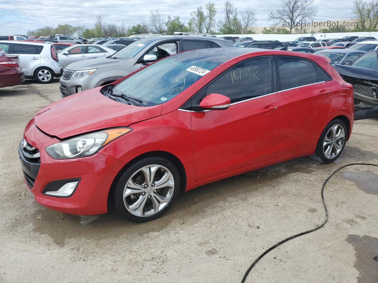 2013 Hyundai Elantra Gt  Maroon vin: KMHD35LE4DU023191