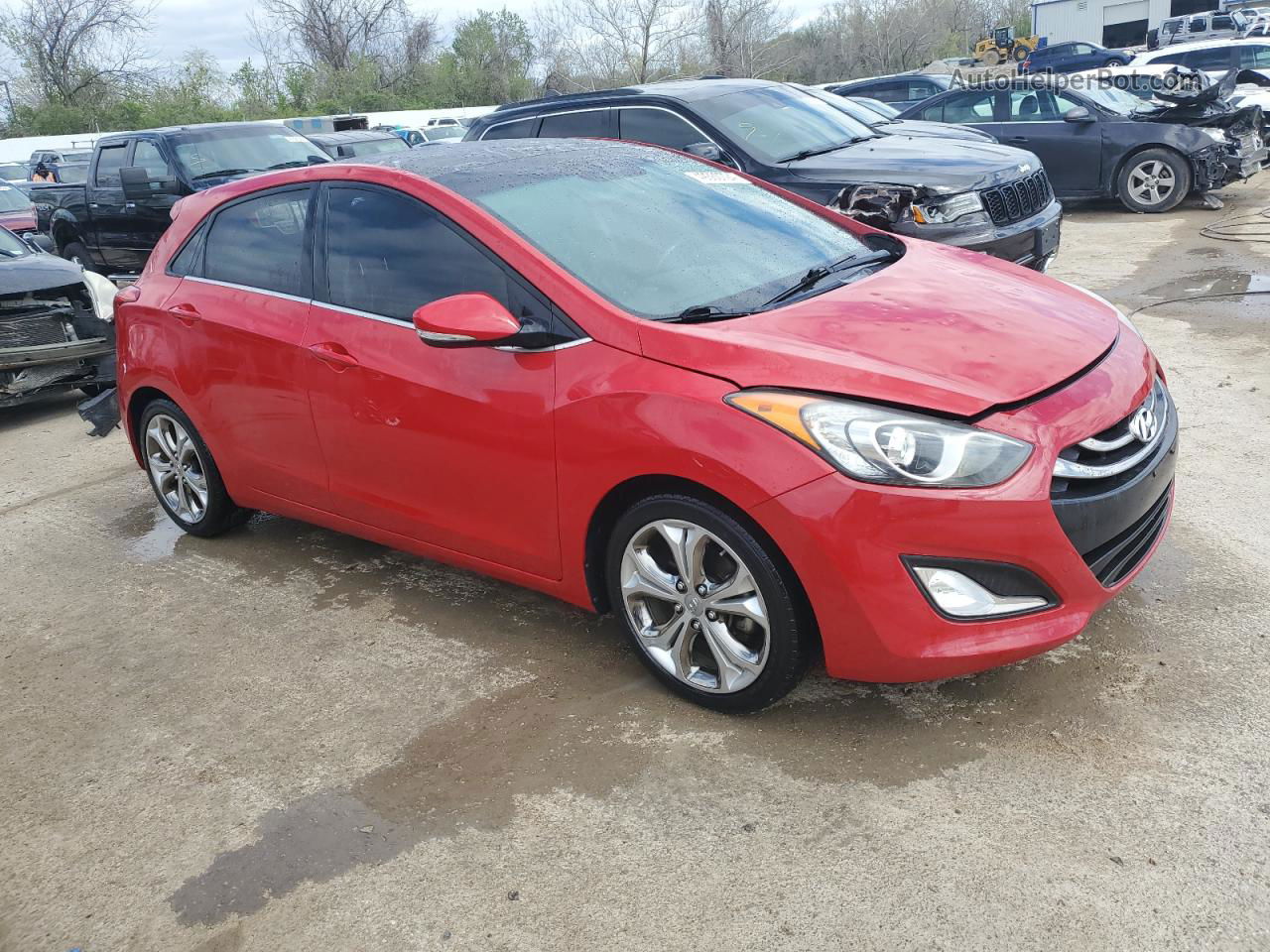 2013 Hyundai Elantra Gt  Темно-бордовый vin: KMHD35LE4DU023191