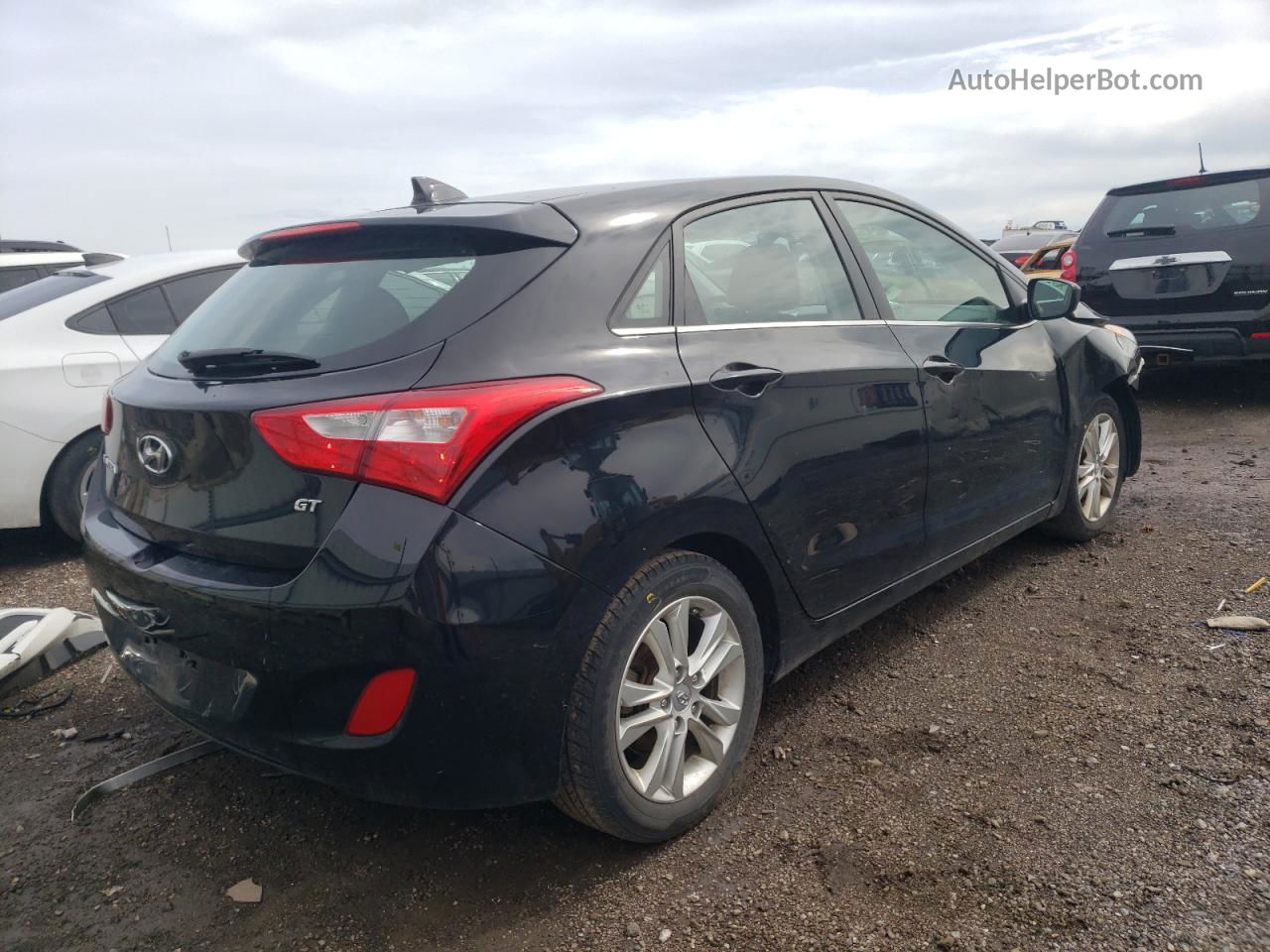 2013 Hyundai Elantra Gt  Черный vin: KMHD35LE4DU050682