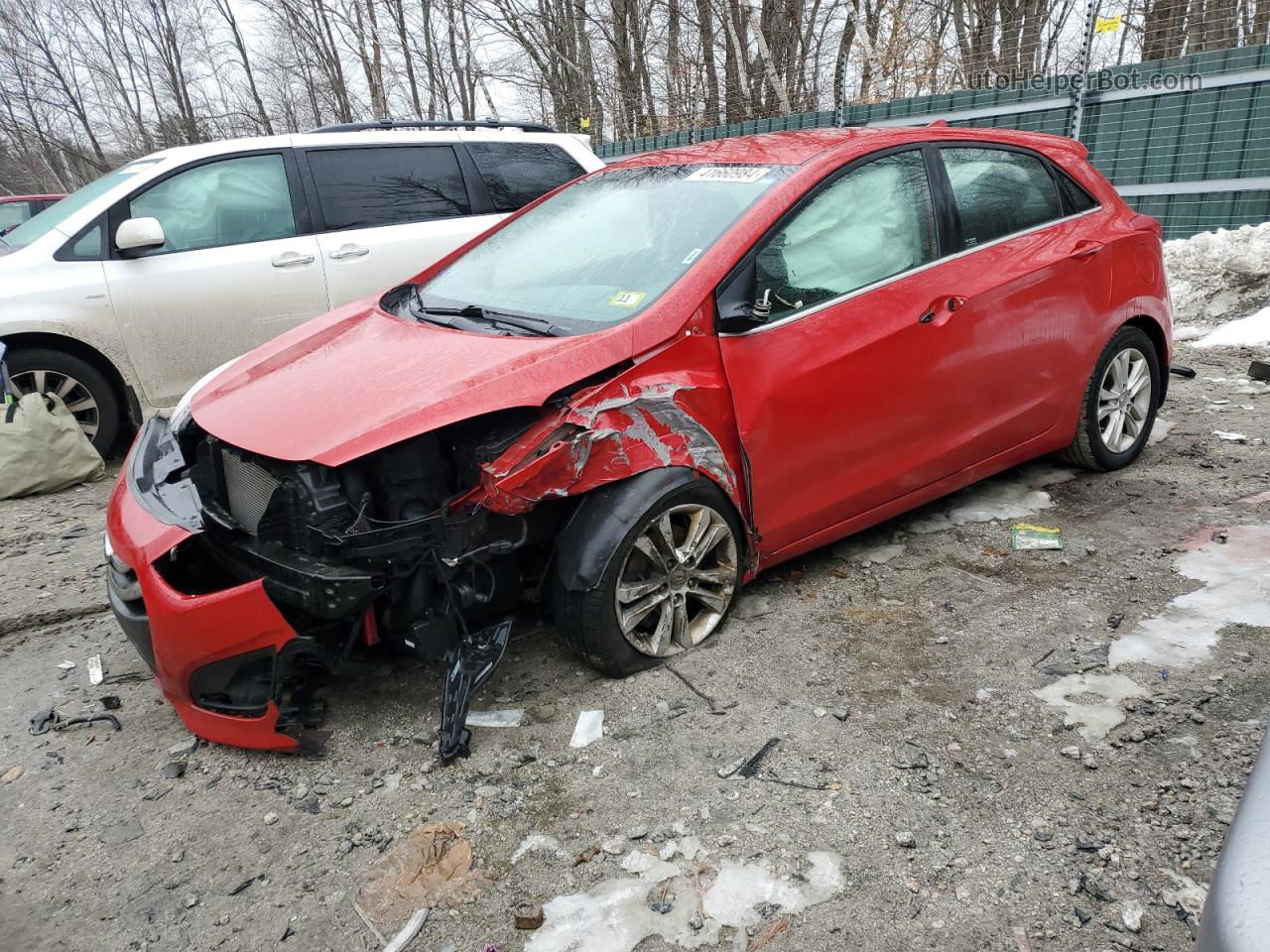 2013 Hyundai Elantra Gt  Red vin: KMHD35LE5DU031722