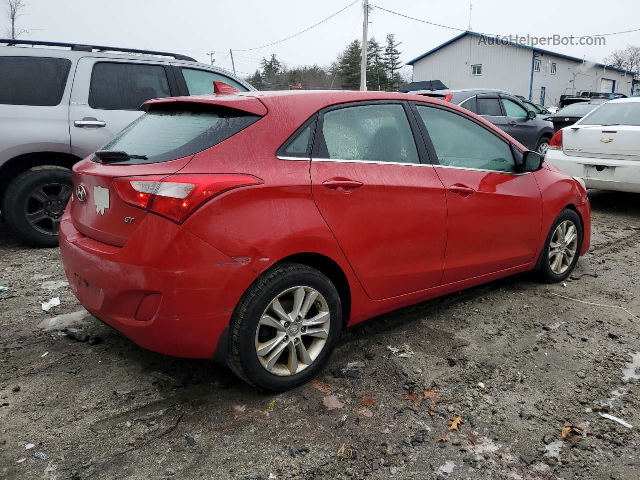 2013 Hyundai Elantra Gt  Red vin: KMHD35LE5DU031722