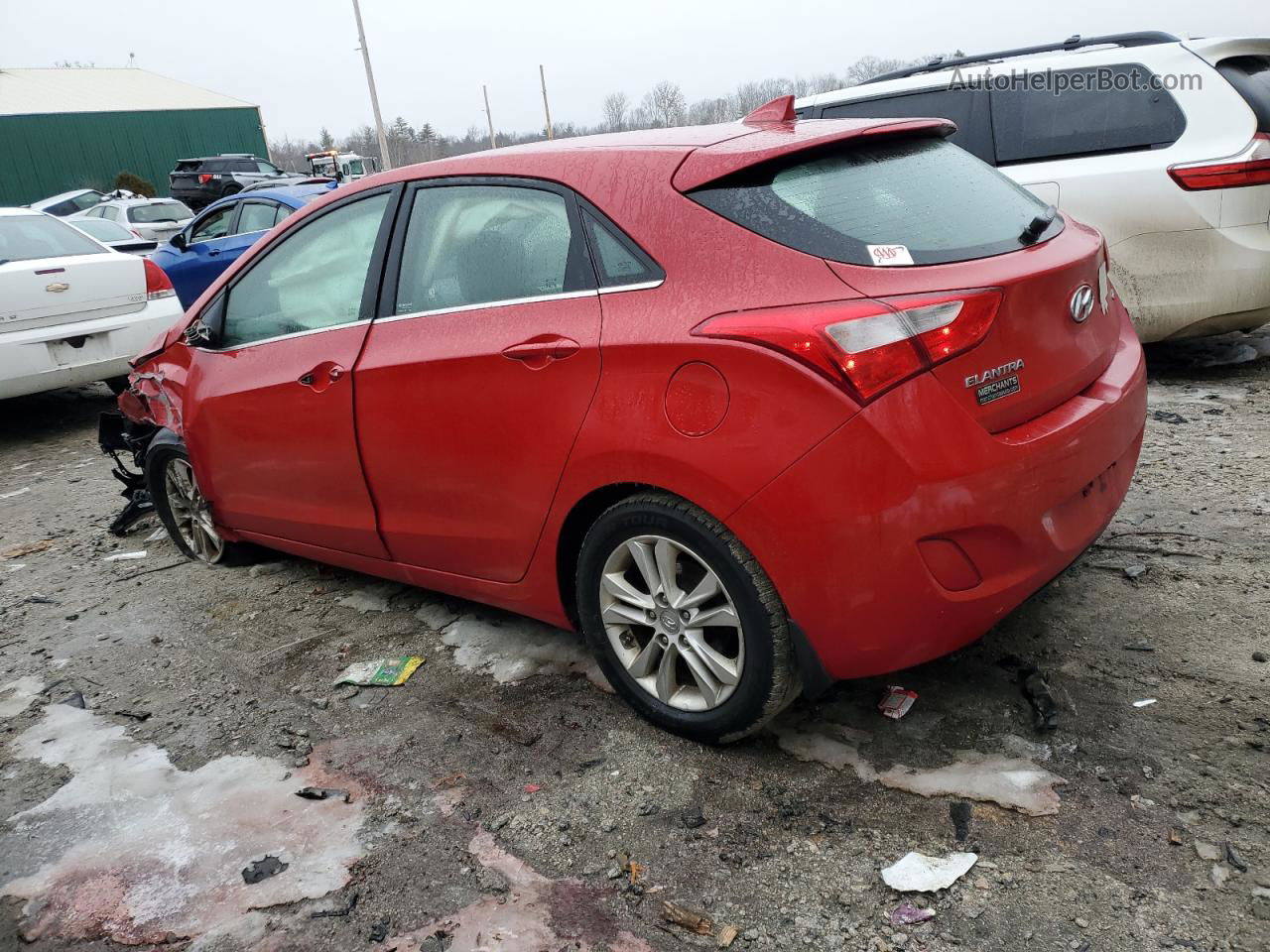 2013 Hyundai Elantra Gt  Red vin: KMHD35LE5DU031722