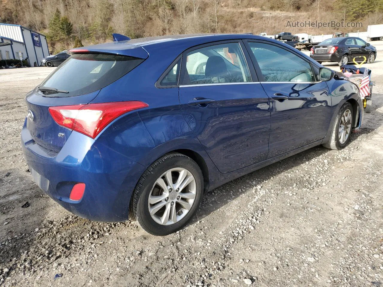 2013 Hyundai Elantra Gt  Blue vin: KMHD35LE5DU037357