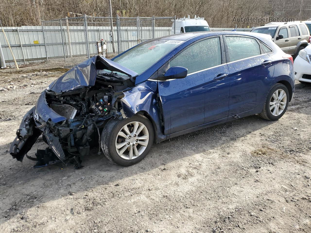 2013 Hyundai Elantra Gt  Blue vin: KMHD35LE5DU037357