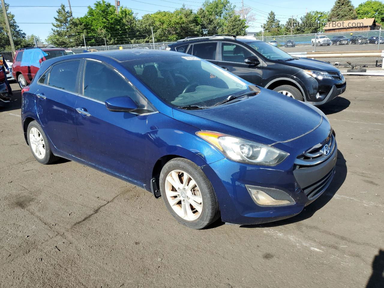 2013 Hyundai Elantra Gt  Blue vin: KMHD35LE6DU025928