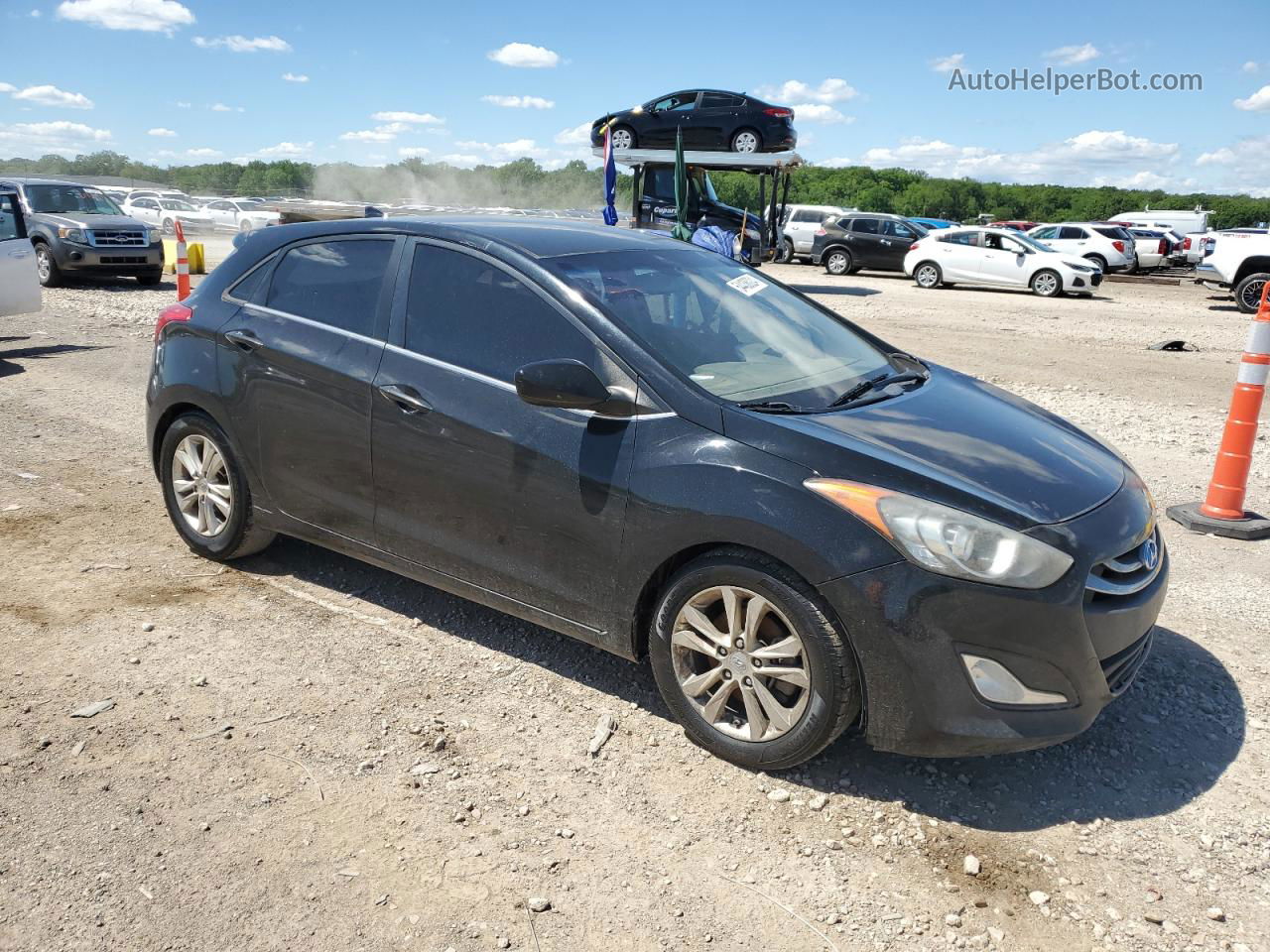 2013 Hyundai Elantra Gt Black vin: KMHD35LE6DU028408