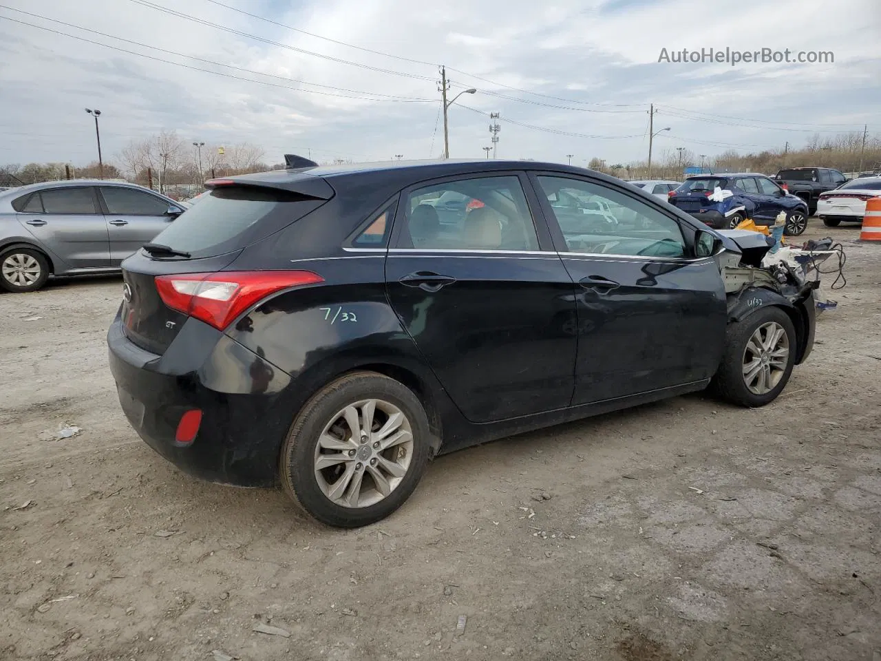 2013 Hyundai Elantra Gt  Black vin: KMHD35LE6DU118741