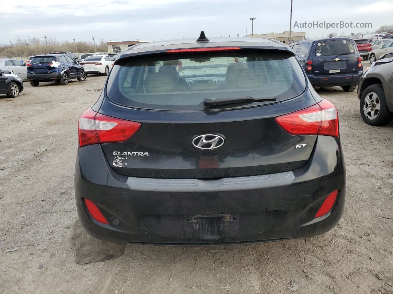 2013 Hyundai Elantra Gt  Black vin: KMHD35LE6DU118741