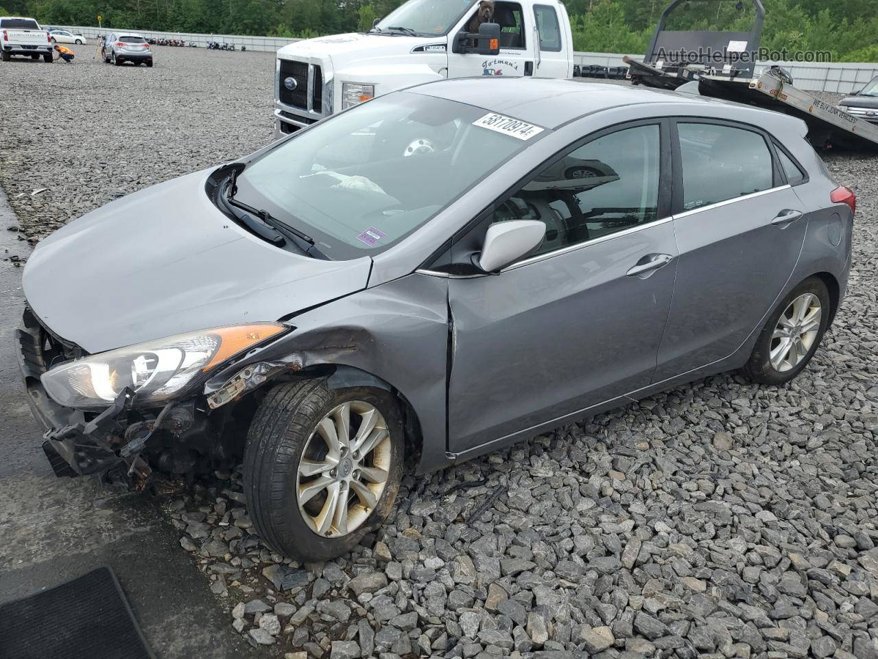 2013 Hyundai Elantra Gt  Silver vin: KMHD35LE9DU047888