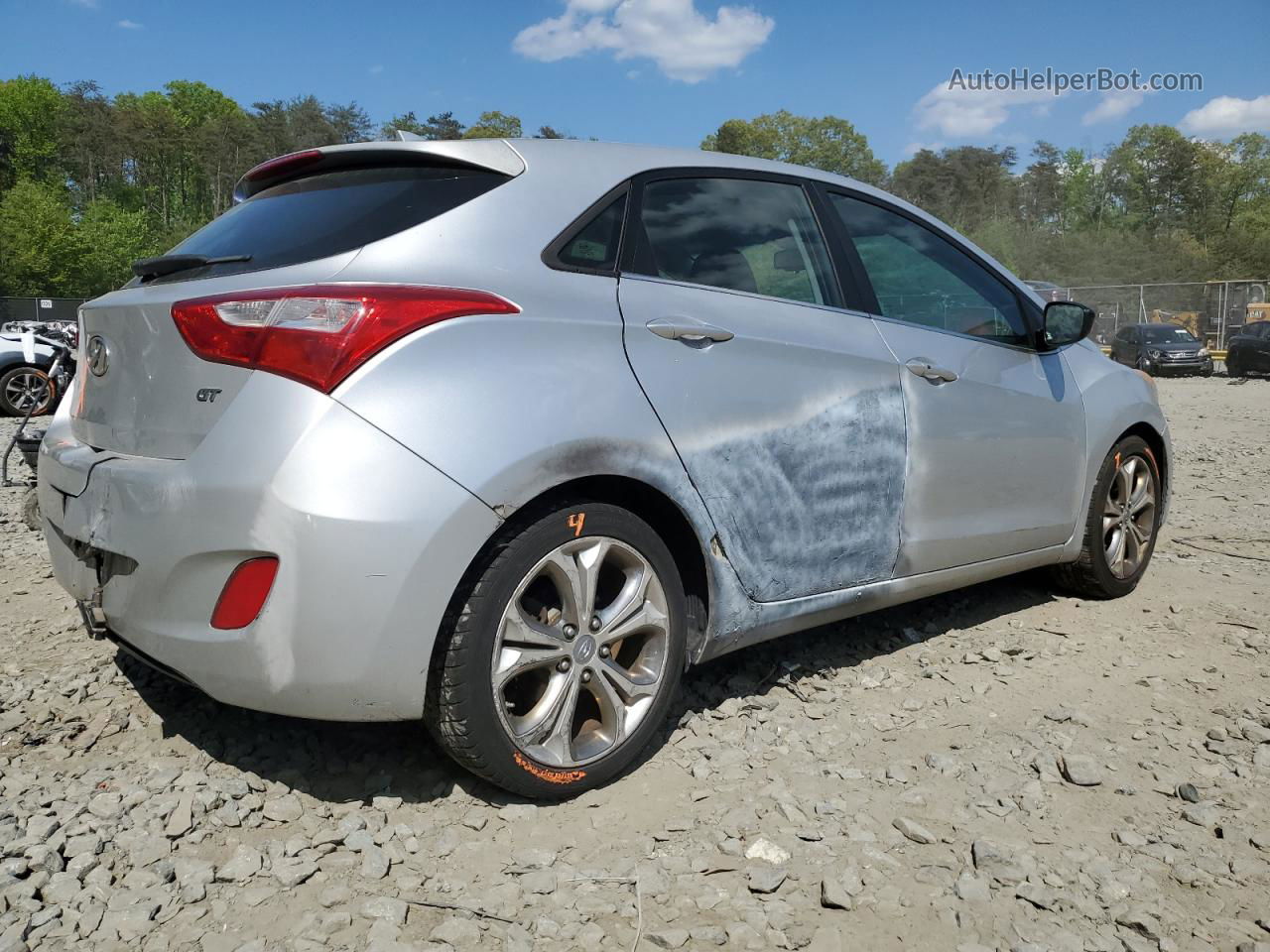 2013 Hyundai Elantra Gt  Silver vin: KMHD35LE9DU082995