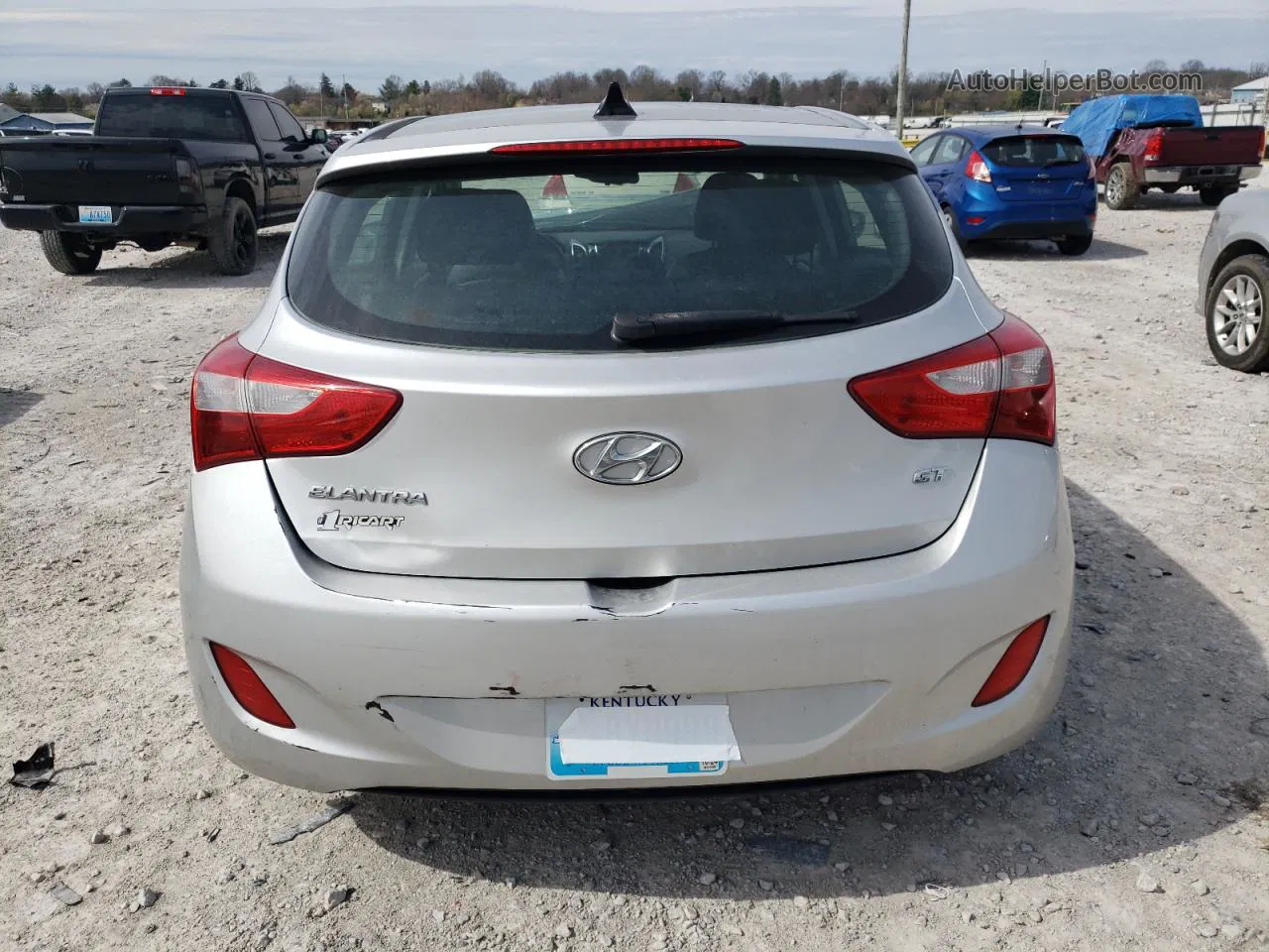 2013 Hyundai Elantra Gt  Silver vin: KMHD35LE9DU099568