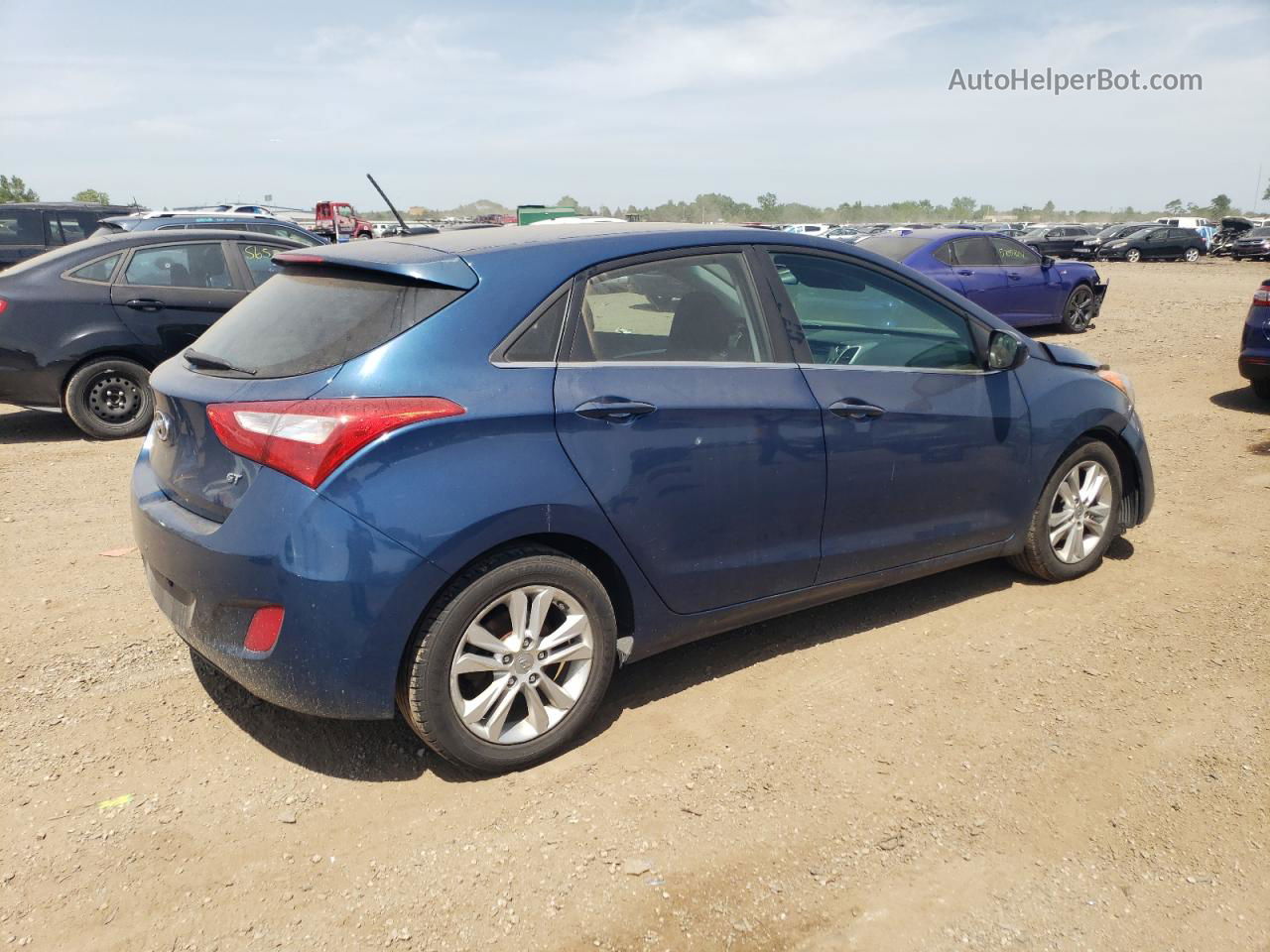 2014 Hyundai Elantra Gt  Blue vin: KMHD35LH0EU184746