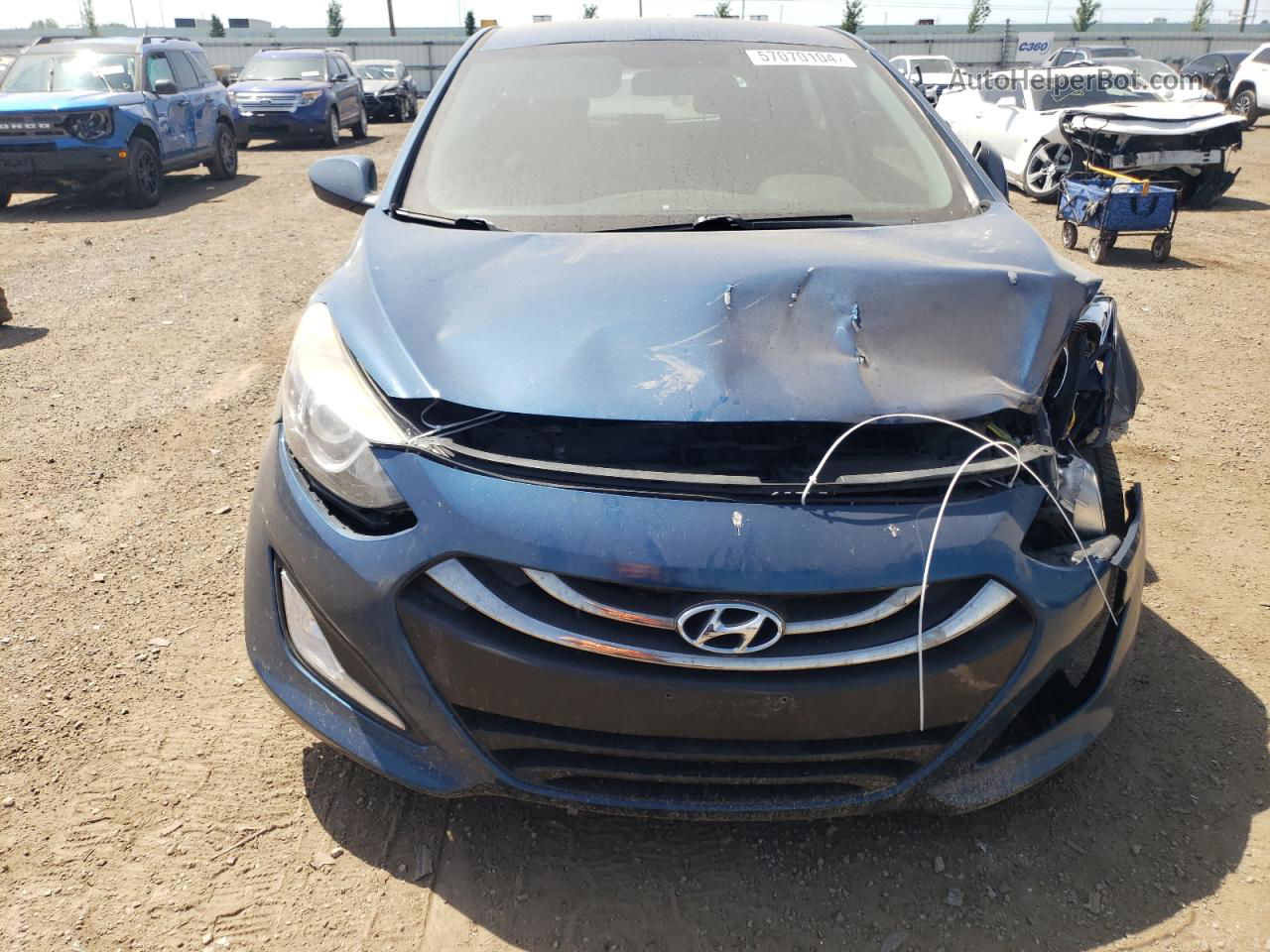 2014 Hyundai Elantra Gt  Blue vin: KMHD35LH0EU184746