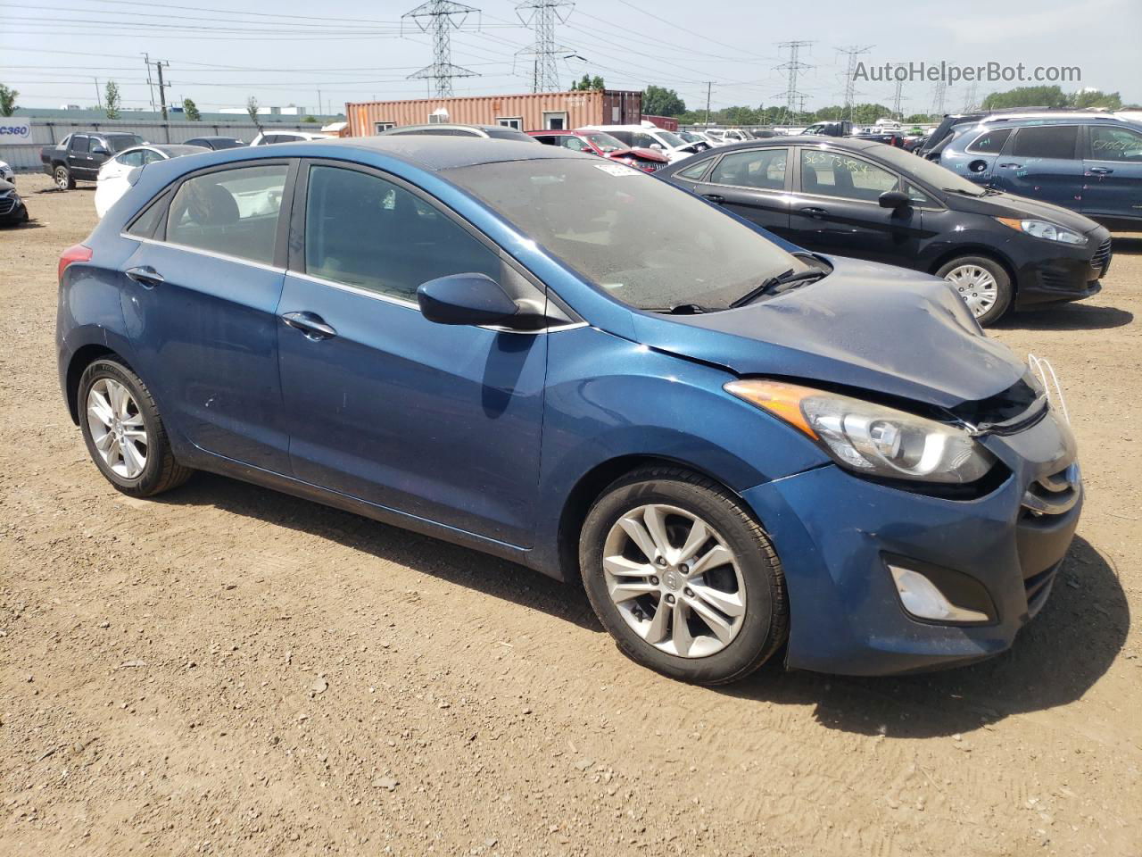 2014 Hyundai Elantra Gt  Blue vin: KMHD35LH0EU184746