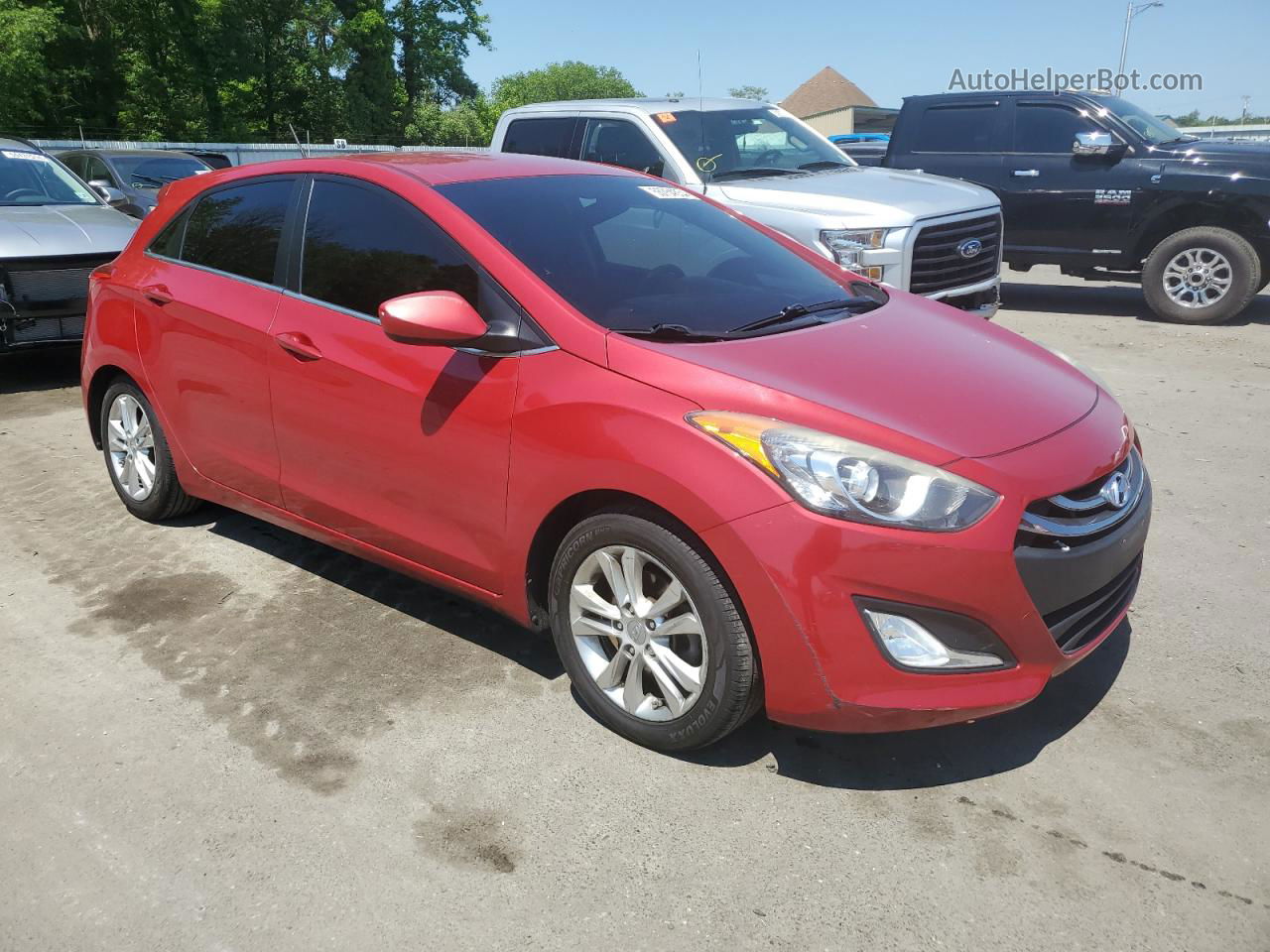 2014 Hyundai Elantra Gt  Red vin: KMHD35LH0EU230740