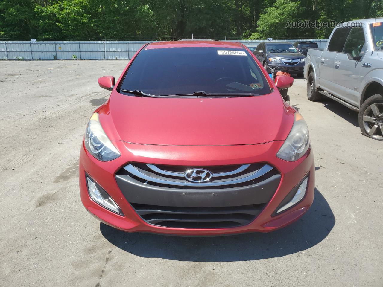 2014 Hyundai Elantra Gt  Red vin: KMHD35LH0EU230740