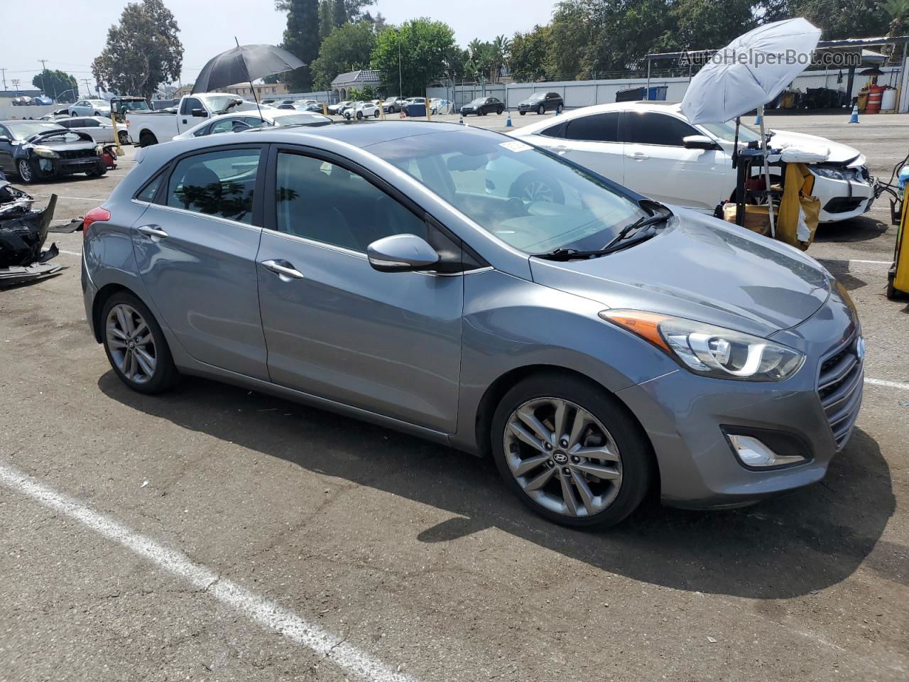 2016 Hyundai Elantra Gt  Blue vin: KMHD35LH0GU316438