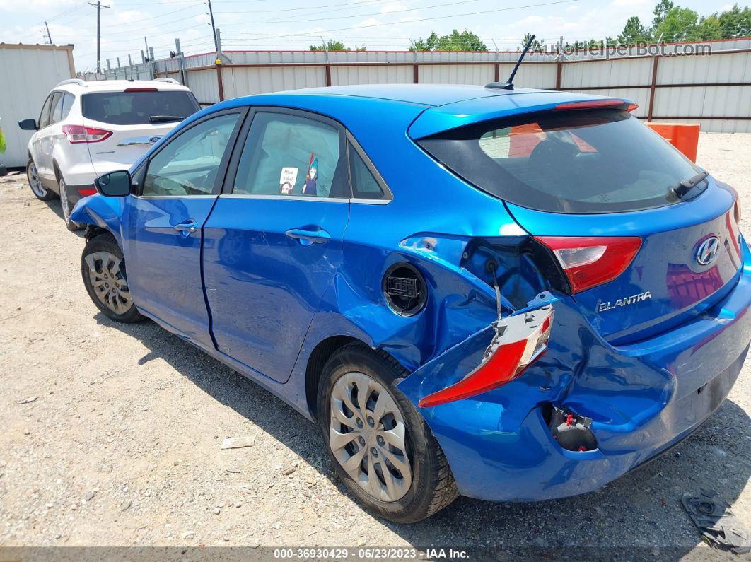 2017 Hyundai Elantra Gt   Синий vin: KMHD35LH0HU347884