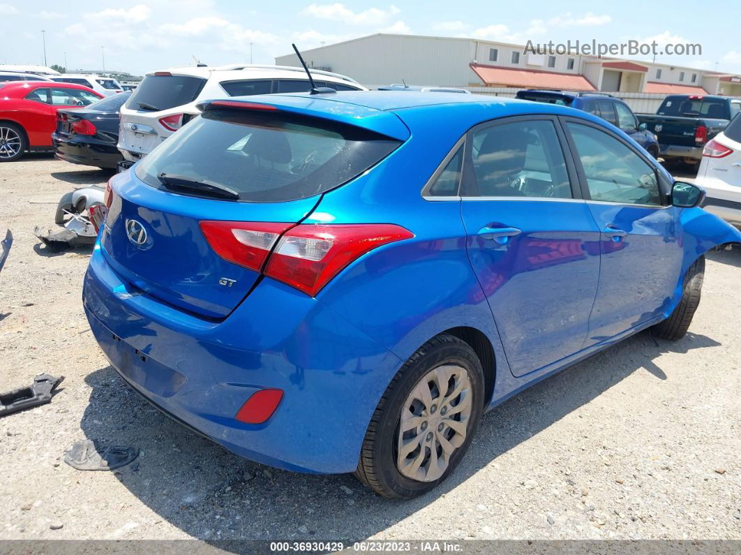 2017 Hyundai Elantra Gt   Blue vin: KMHD35LH0HU347884