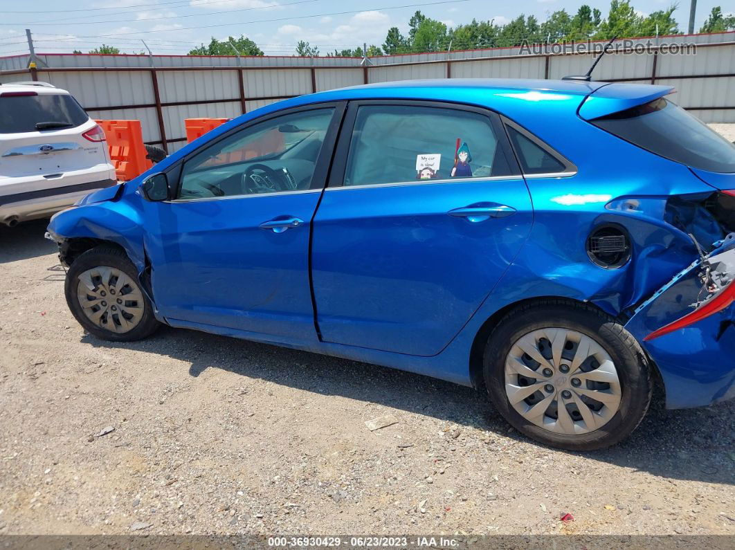 2017 Hyundai Elantra Gt   Blue vin: KMHD35LH0HU347884