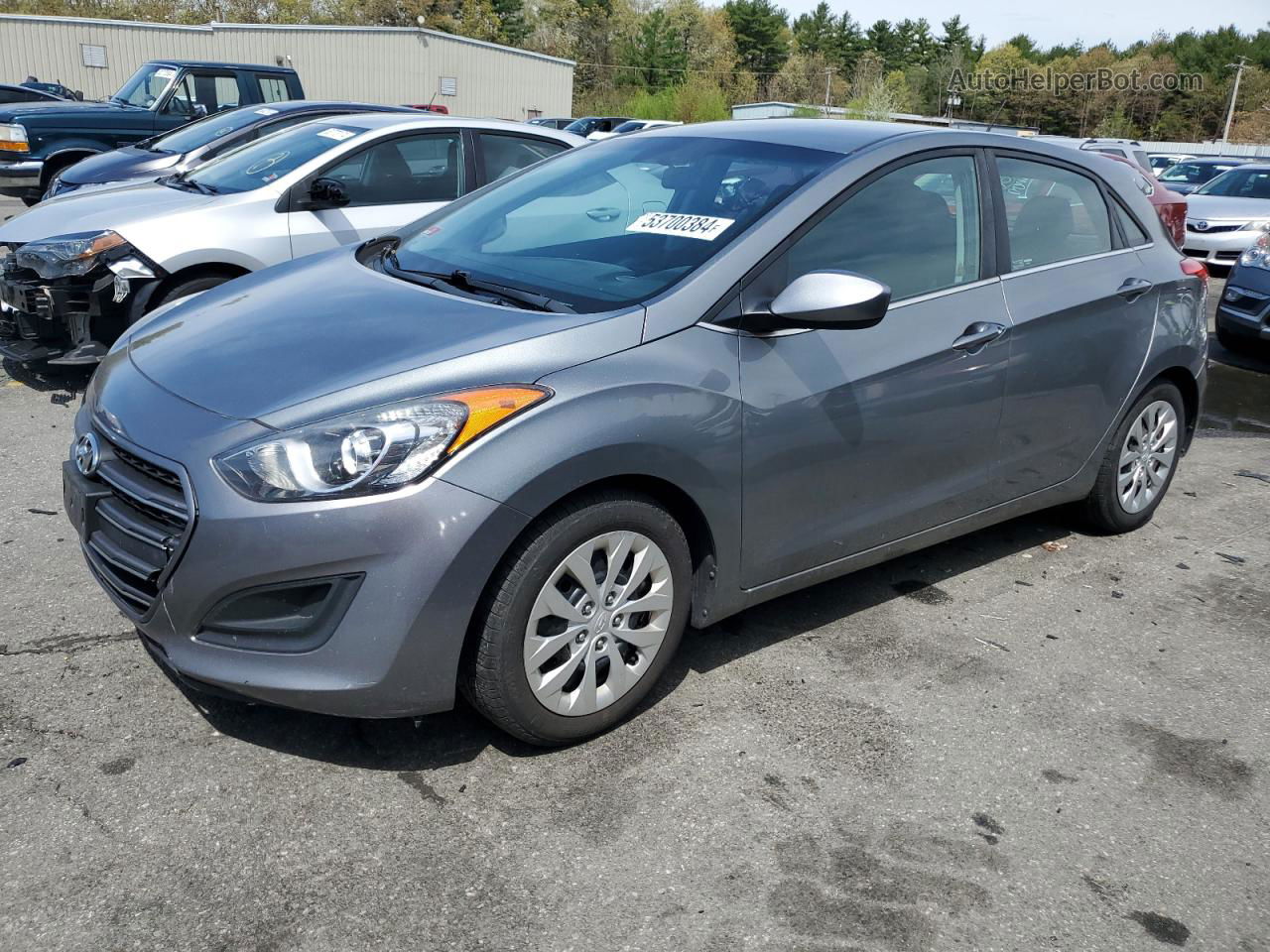 2017 Hyundai Elantra Gt  Gray vin: KMHD35LH0HU370470