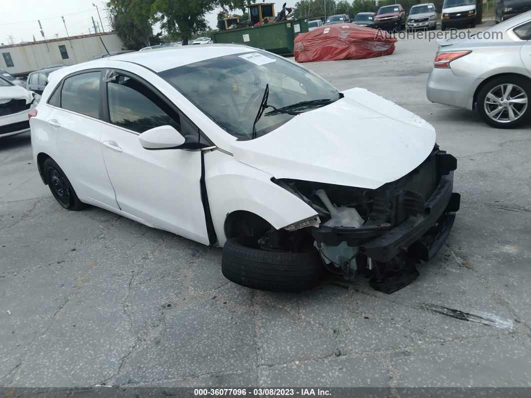 2017 Hyundai Elantra Gt   White vin: KMHD35LH0HU375636