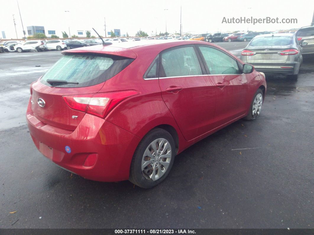 2017 Hyundai Elantra Gt   Red vin: KMHD35LH1HU349000