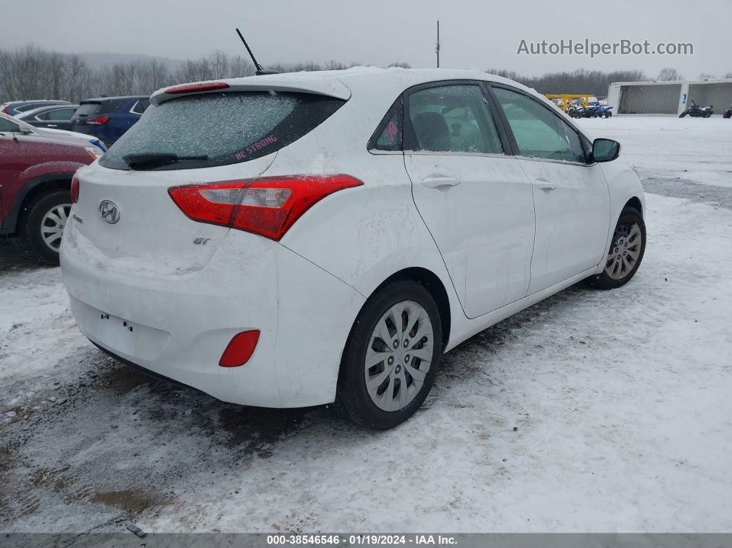 2017 Hyundai Elantra Gt   White vin: KMHD35LH1HU358201