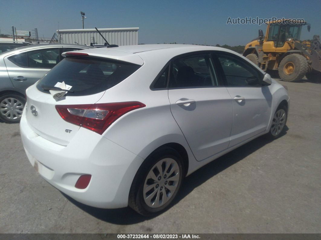 2017 Hyundai Elantra Gt   White vin: KMHD35LH1HU370140