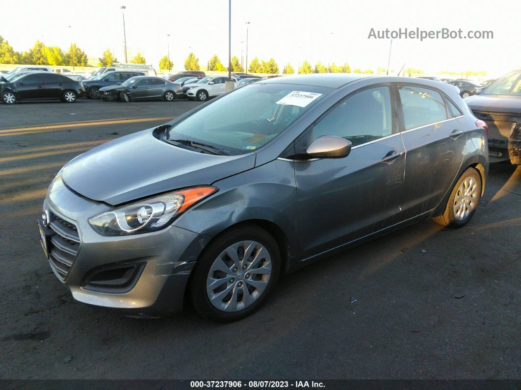 2017 Hyundai Elantra Gt   Gray vin: KMHD35LH1HU381221