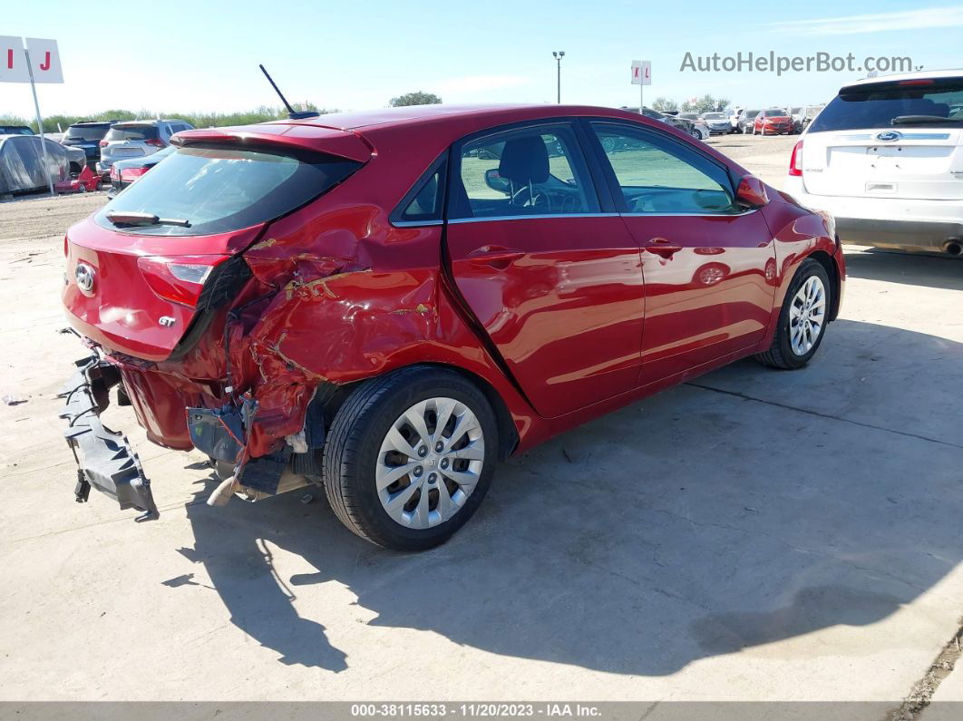 2017 Hyundai Elantra Gt Burgundy vin: KMHD35LH1HU382496