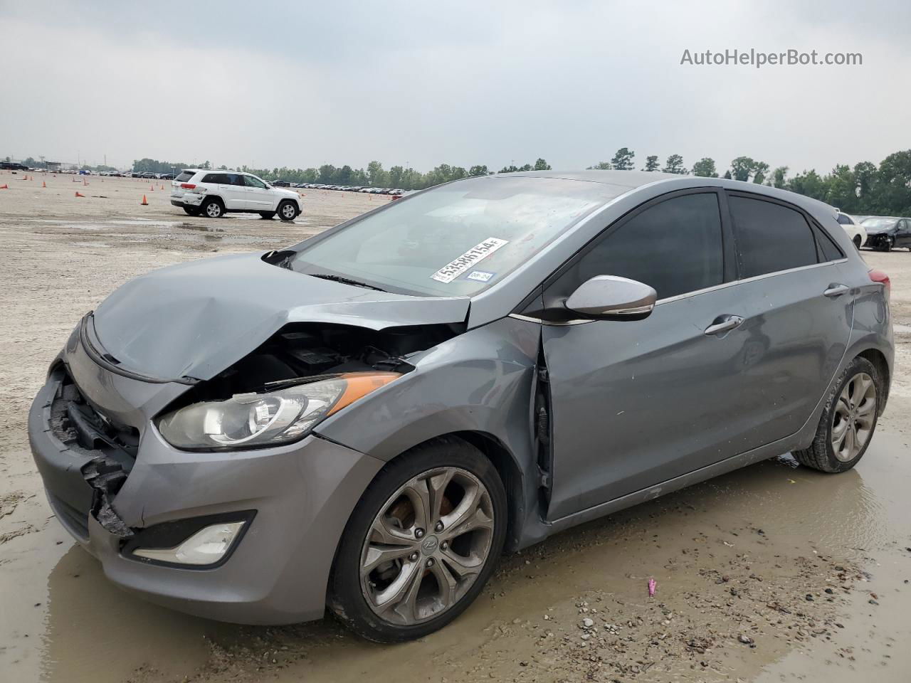 2014 Hyundai Elantra Gt  Gray vin: KMHD35LH2EU192864