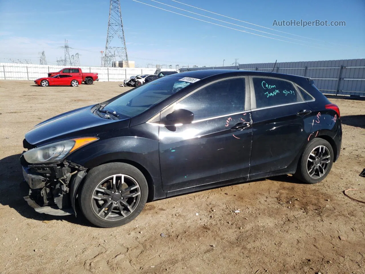 2016 Hyundai Elantra Gt  Black vin: KMHD35LH2GU264584