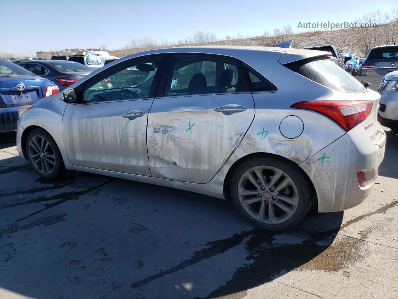 2016 Hyundai Elantra Gt  Silver vin: KMHD35LH2GU284382