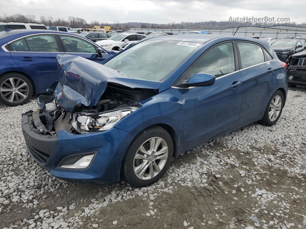 2014 Hyundai Elantra Gt  Blue vin: KMHD35LH3EU165592