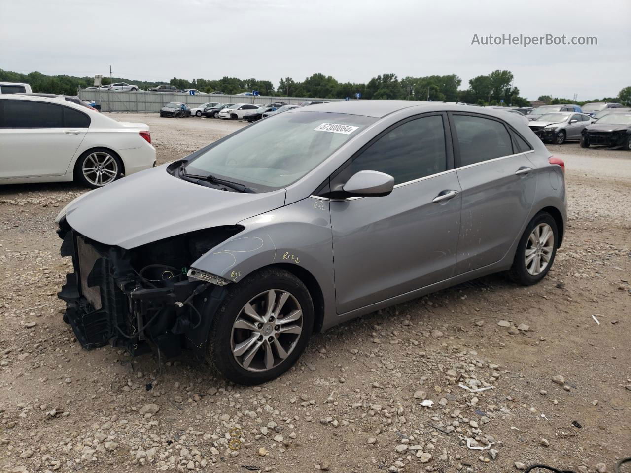 2014 Hyundai Elantra Gt  Gray vin: KMHD35LH3EU187897