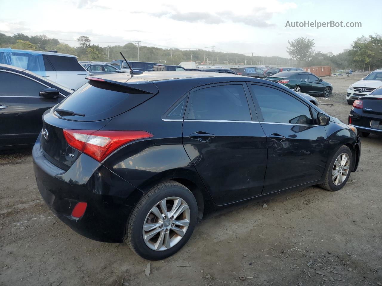 2014 Hyundai Elantra Gt Черный vin: KMHD35LH3EU204441